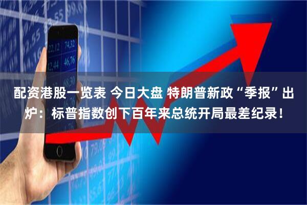 配资港股一览表 今日大盘 特朗普新政“季报”出炉：标普指数创下百年来总统开局最差纪录！