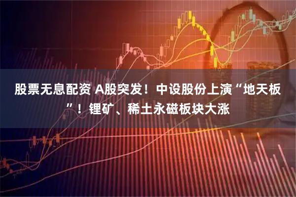 股票无息配资 A股突发！中设股份上演“地天板”！锂矿、稀土永磁板块大涨