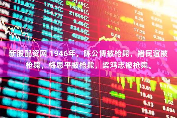 新股配资网 1946年,陈公博被枪毙,褚民谊被枪毙,梅思平被枪毙,梁鸿志被枪毙。